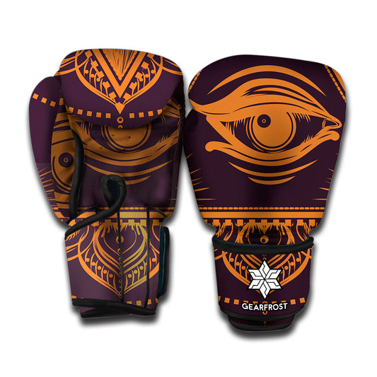 Eye of Providence Mandala Print Boxing Gloves