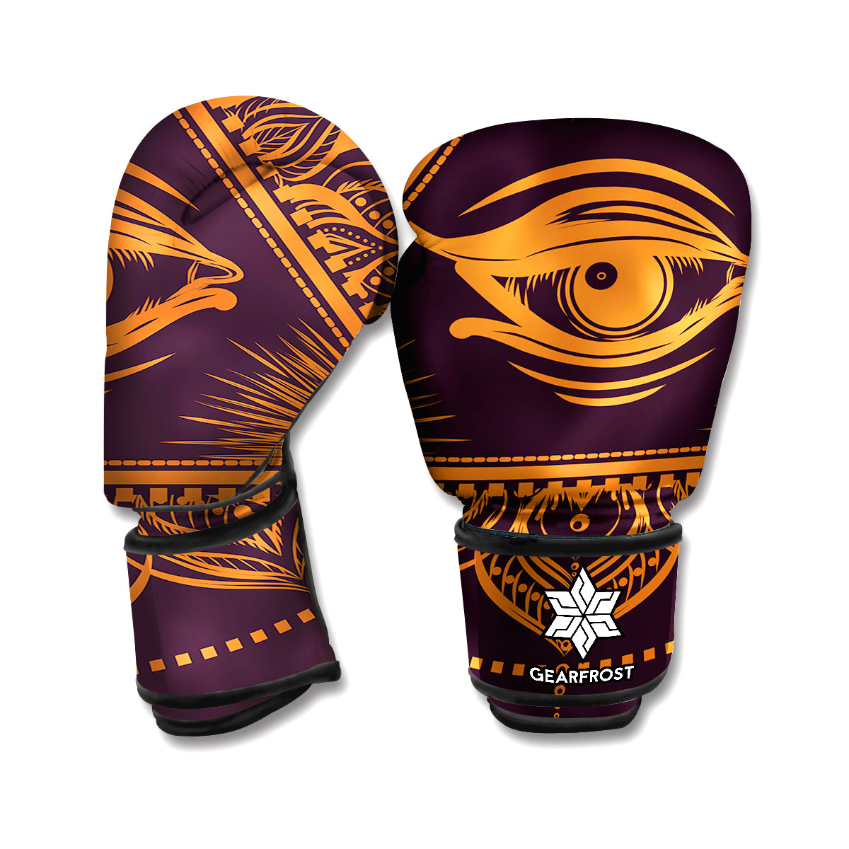 Eye of Providence Mandala Print Boxing Gloves