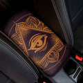 Eye of Providence Mandala Print Car Center Console Cover