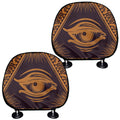 Eye of Providence Mandala Print Car Headrest Covers
