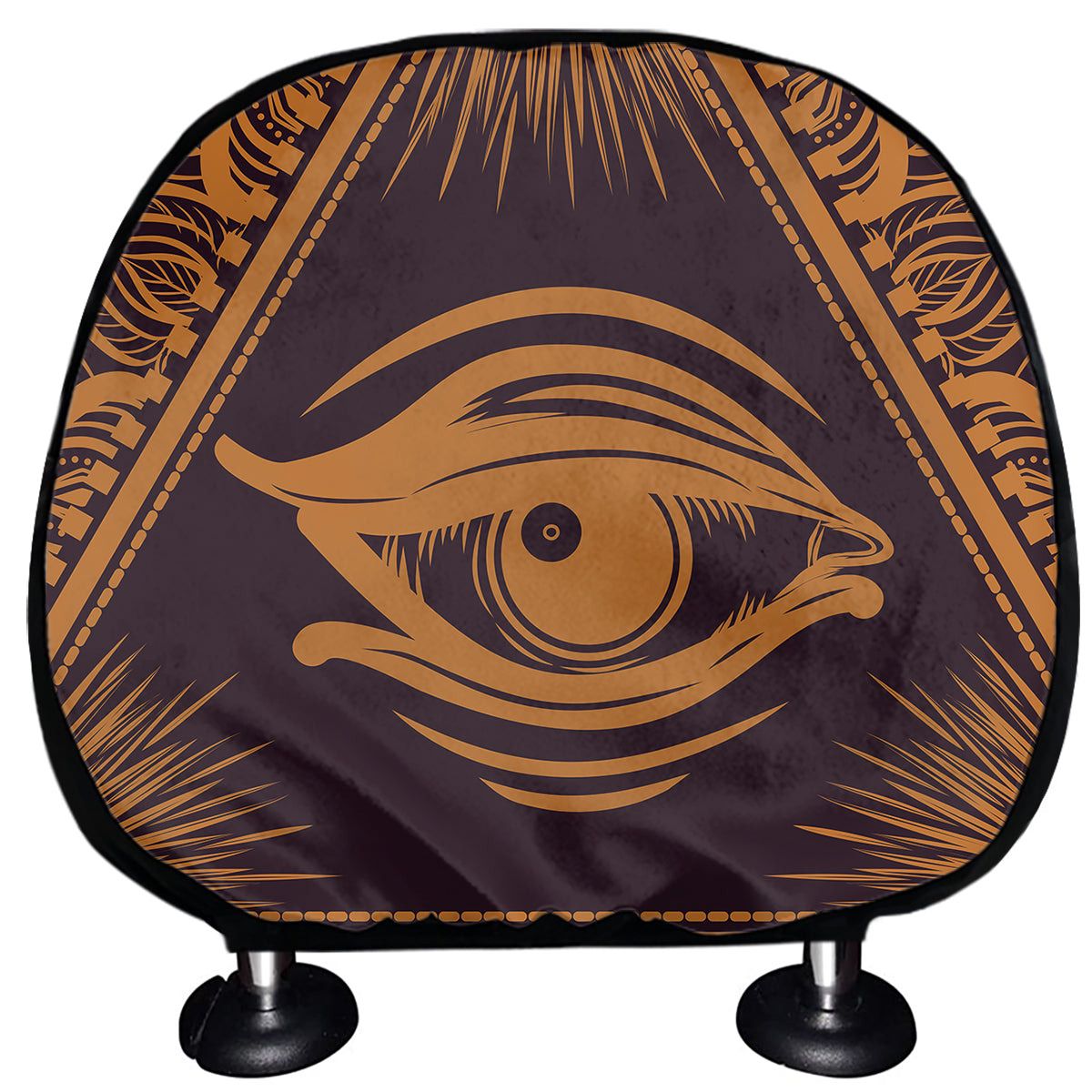 Eye of Providence Mandala Print Car Headrest Covers