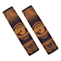 Eye of Providence Mandala Print Car Seat Belt Covers