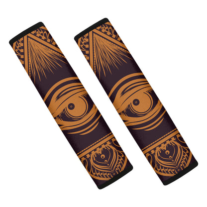 Eye of Providence Mandala Print Car Seat Belt Covers