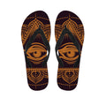 Eye of Providence Mandala Print Flip Flops