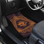 Eye of Providence Mandala Print Front and Back Car Floor Mats