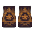 Eye of Providence Mandala Print Front Car Floor Mats