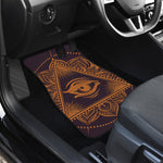 Eye of Providence Mandala Print Front Car Floor Mats