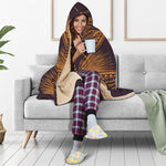 Eye of Providence Mandala Print Hooded Blanket