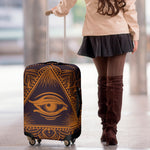 Eye of Providence Mandala Print Luggage Cover
