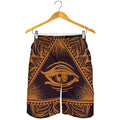 Eye of Providence Mandala Print Men's Shorts