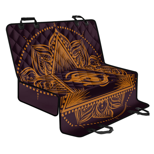 Eye of Providence Mandala Print Pet Car Back Seat Cover