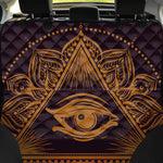 Eye of Providence Mandala Print Pet Car Back Seat Cover