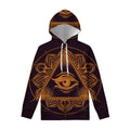 Eye of Providence Mandala Print Pullover Hoodie
