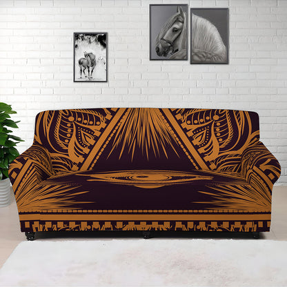 Eye of Providence Mandala Print Sofa Cover