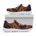 Eye of Providence Mandala Print White Running Shoes