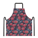 Eyeball Rose Pattern Print Apron