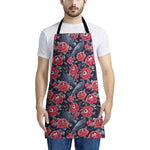 Eyeball Rose Pattern Print Apron