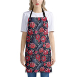 Eyeball Rose Pattern Print Apron