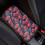 Eyeball Rose Pattern Print Car Center Console Cover