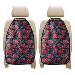 Eyeball Rose Pattern Print Car Seat Organizers