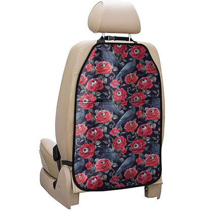 Eyeball Rose Pattern Print Car Seat Organizers