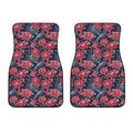 Eyeball Rose Pattern Print Front Car Floor Mats