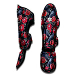 Eyeball Rose Pattern Print Muay Thai Shin Guard