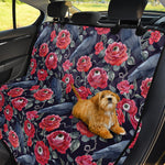 Eyeball Rose Pattern Print Pet Car Back Seat Cover
