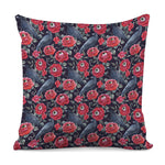 Eyeball Rose Pattern Print Pillow Cover