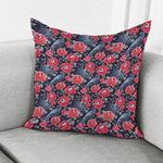 Eyeball Rose Pattern Print Pillow Cover