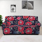 Eyeball Rose Pattern Print Sofa Cover