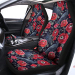Eyeball Rose Pattern Print Universal Fit Car Seat Covers
