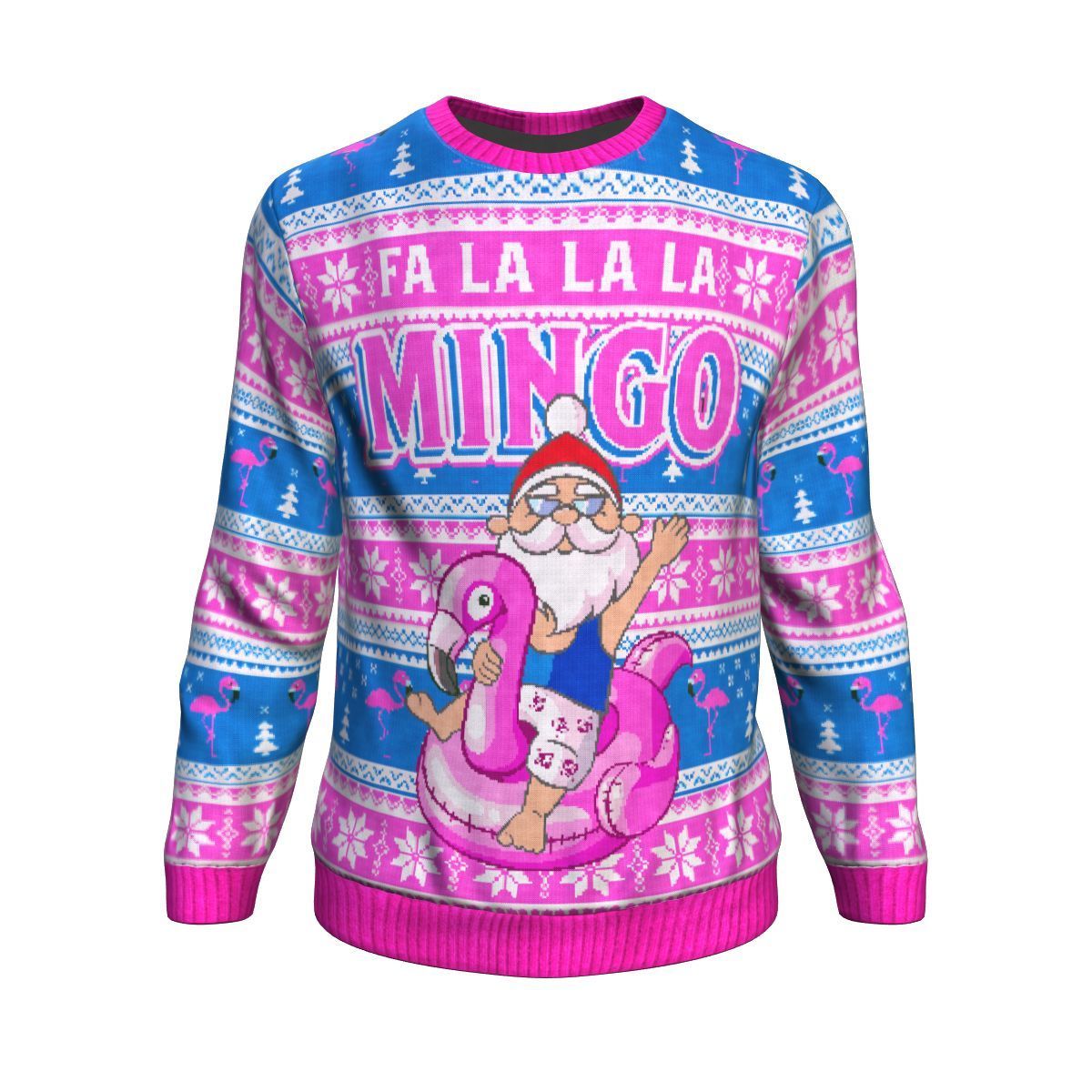 Fa La La La Mingo Ugly Christmas Unisex Crewneck Sweatshirt GearFrost