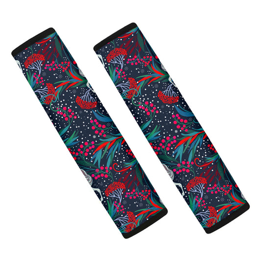 Fairy Floral Unicorn Pattern Print Car Seat Belt Covers