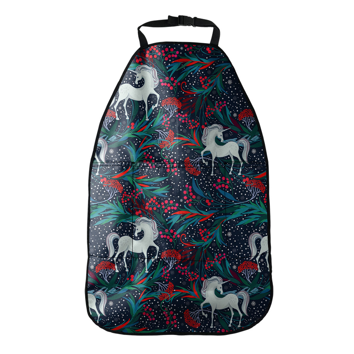 Fairy Floral Unicorn Pattern Print Car Seat Organizers