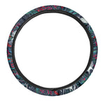 Fairy Floral Unicorn Pattern Print Car Steering Wheel Cover