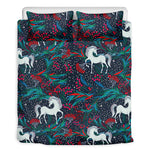Fairy Floral Unicorn Pattern Print Duvet Cover Bedding Set