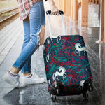 Fairy Floral Unicorn Pattern Print Luggage Cover GearFrost