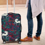 Fairy Floral Unicorn Pattern Print Luggage Cover GearFrost
