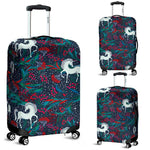 Fairy Floral Unicorn Pattern Print Luggage Cover GearFrost