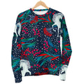 Fairy Floral Unicorn Pattern Print Men's Crewneck Sweatshirt
