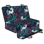Fairy Floral Unicorn Pattern Print Pet Car Back Seat Cover