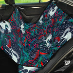 Fairy Floral Unicorn Pattern Print Pet Car Back Seat Cover