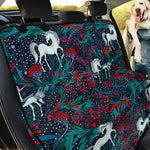 Fairy Floral Unicorn Pattern Print Pet Car Back Seat Cover