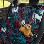 Fairy Floral Unicorn Pattern Print Pet Car Back Seat Cover