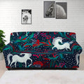 Fairy Floral Unicorn Pattern Print Sofa Cover