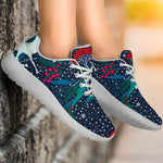 Fairy Floral Unicorn Pattern Print Sport Shoes GearFrost