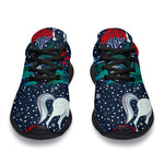Fairy Floral Unicorn Pattern Print Sport Shoes GearFrost