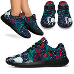 Fairy Floral Unicorn Pattern Print Sport Shoes GearFrost