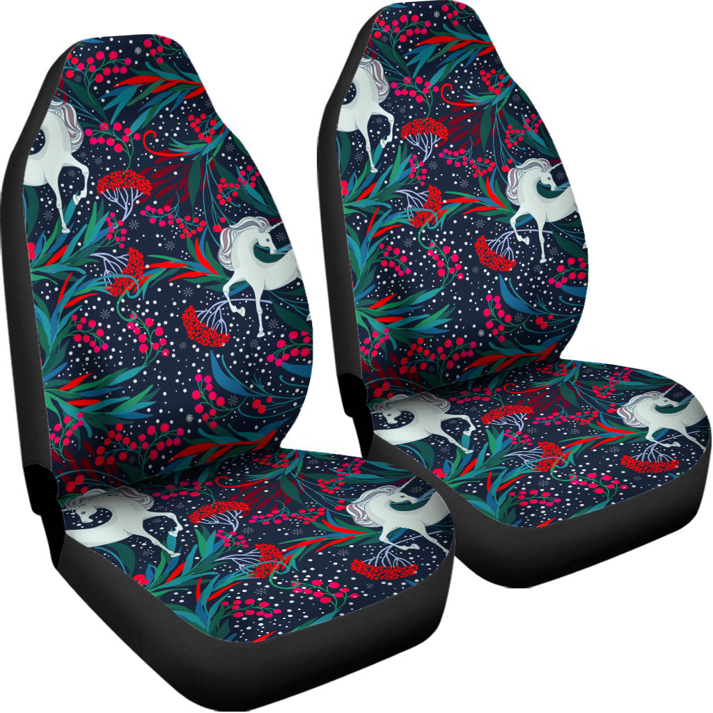 Fairy Floral Unicorn Pattern Print Universal Fit Car Seat Covers